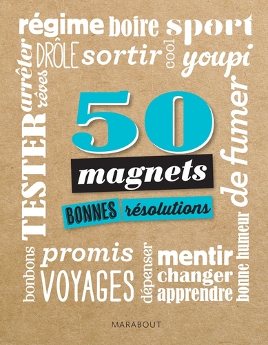  Marabout - 50 magnets Bonnes résolutions.