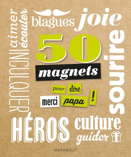  Marabout - 50 magnets pour dire merci papa !.
