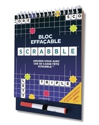  Marabout - Bloc effaçable Scrabble - Avec un feutre effaçable.