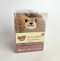 Chaussettes Douillettes Ours brun