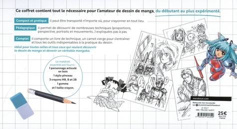 Coffret dessin manga - Coffret avec 1 personnage... de Marabout - Livre -  Decitre