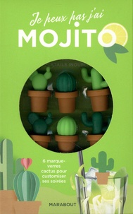  Marabout - Coffret Je peux pas j'ai mojito - 6 marque-verres cactus pour customiser ses soirées.