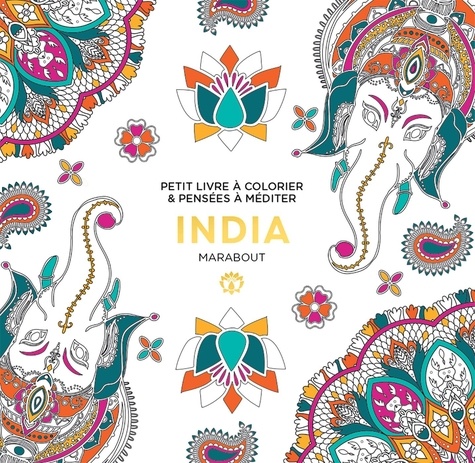 India. Petit livre à colorier et pensées à méditer