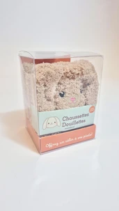 Les chaussettes douillettes lapin