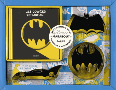  Marabout - Les cookies de Batman - Les recettes de votre super-héros DC Comics. Avec 3 emporte-pièces Batman.