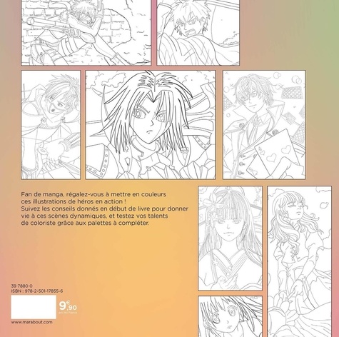 Livre de coloriage Manga. + de 80 dessins à colorier