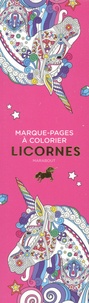  Marabout - Marque-pages à colorier licornes.