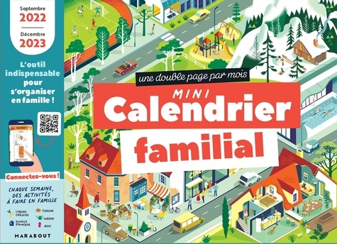 Mini calendrier familial. Une double page par mois  Edition 2022-2023