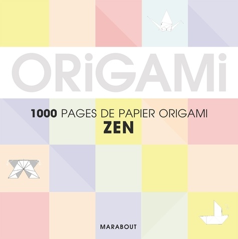  Marabout - Pastel origami - Pour réaliser 500 pliages.