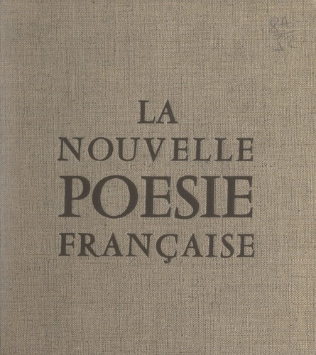 La nouvelle poésie française