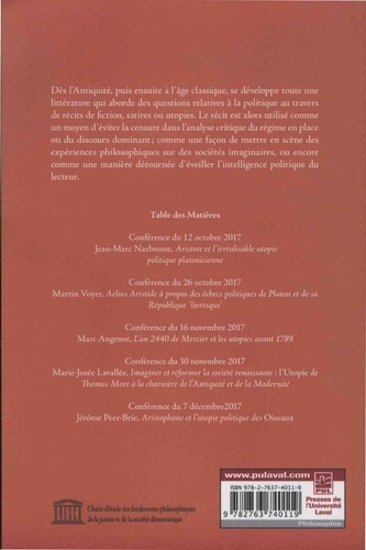Cahiers Verbatim. Volume 2, Utopies, fictions et satires politiques de l'Antiquité à l'âge classique