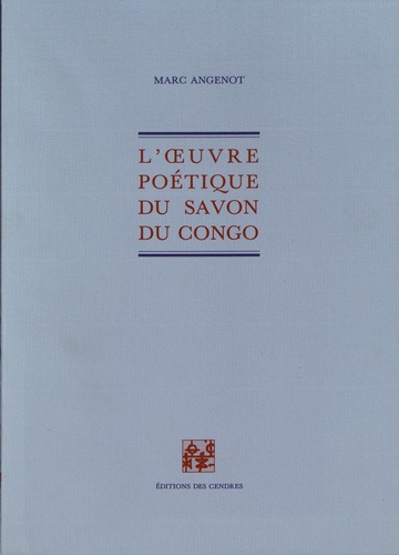 L'oeuvre poétique du Savon du Congo
