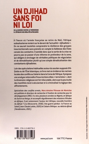 Un djihad sans foi ni loi. Ou la guerre contre le terrorisme à l'épreuve des réalités africaines