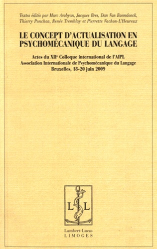 Marc Arabyan - Le concept d'actualisation en psychomécanique du langage.