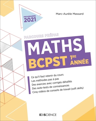 Marc-Aurèle Massard - Maths BCPST 1re année.
