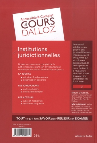 Institutions juridictionnelles 5e édition