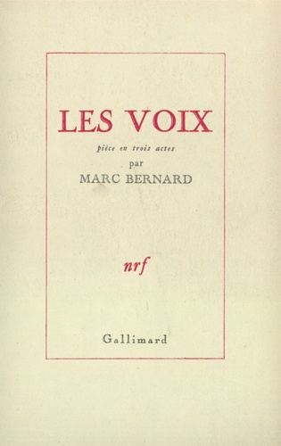 Marc Bernard - Les Voix.