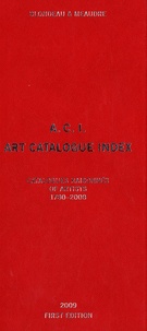Marc Blondeau et Thierry Meaudre - A.C.I. Art Catalogue Index - Catalogues raisonnés & critical catalogues of artists 1780-2008 : painting, sculpture, works on paper, prints, contemporary media.