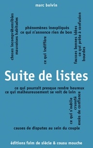 Marc Boivin - Suite de listes.