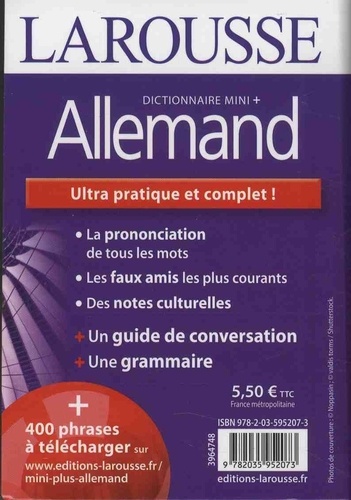 Dictionnaire mini + allemand