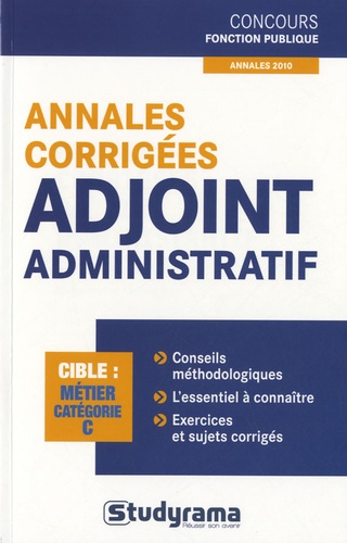 Marc Dalens - Annales corrigées adjoint administratif - Catégorie C.