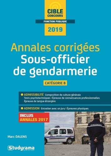 Annales corrigées sous-officier de gendarmerie  Edition 2019