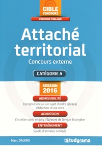 Marc Dalens - Attaché territorial - Concours externe.