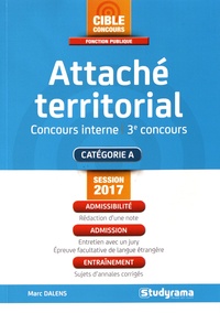 Marc Dalens - Attaché territorial - Concours interne et 3e concours.