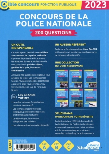 Concours de la police nationale. 200 questions  Edition 2023
