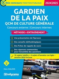 Marc Dalens - Gardien de la paix - QCM de culture générale - Concours externe - Concours internes.