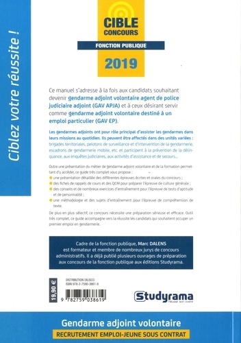 Gendarme adjoint volontaire  Edition 2019