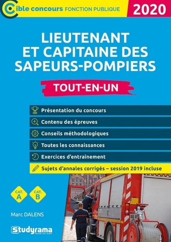 Lieutenant et capitaine des sapeurs-pompiers professionnels. Tout-en-un  Edition 2020
