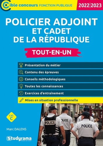Policier adjoint et cadet de la République. Tout-en-un  Edition 2022-2023