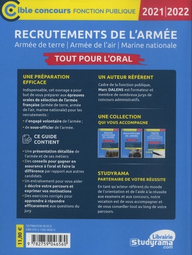 Recrutements de l'armée. Tout pour l'oral  Edition 2021-2022