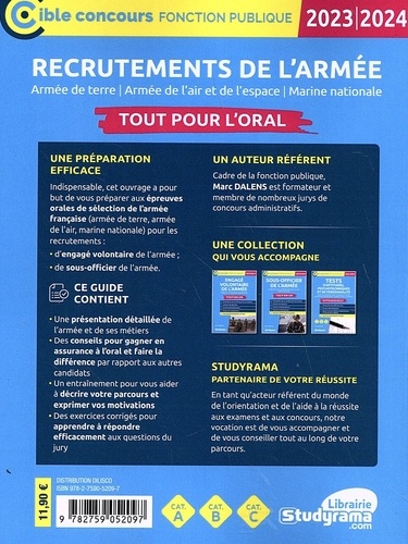 Recrutements de l'armée. Tout pour l’oral  Edition 2023-2024