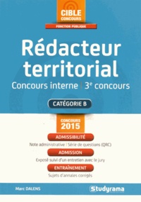Marc Dalens - Rédacteur territorial - Concours interne et 3e concours.
