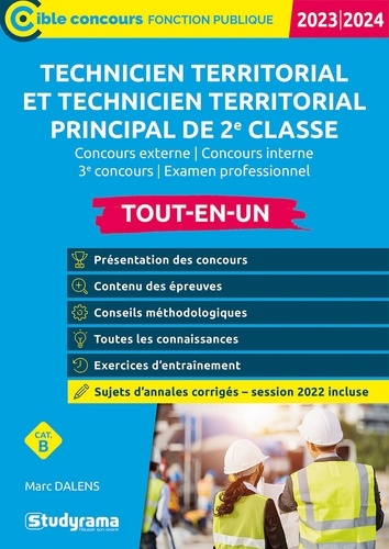 Technicien territorial Catégorie B. Tout-en-un inclus annales 2018  Edition 2019