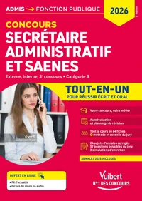 Concours Secrétaire administratif et SAENES - Catégorie B - Tout-en-un