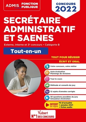 Concours Secrétaire administratif et SAENES. Concours externe, interne, 3e voie, Catégorie B  Edition 2022