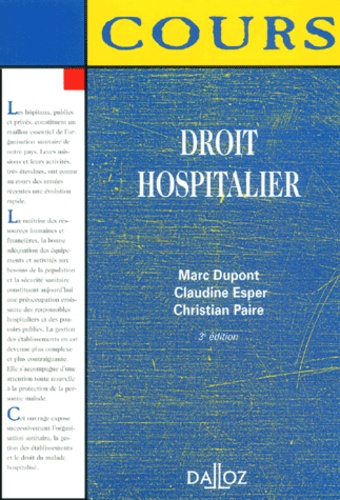 Droit hospitalier 3e édition
