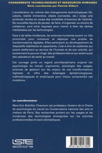 Les transformations digitales à l’épreuve de l’activité et du travail. Comprendre et accompagner les mutations technologiques émergentes