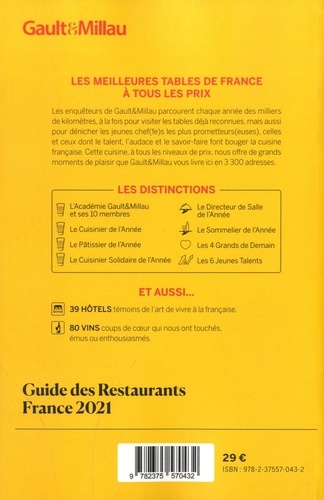 Guide des restaurants France  Edition 2021