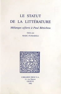 Le statut de la littérature