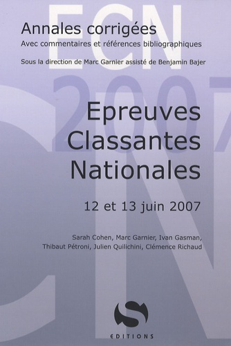 Marc Garnier et Sarah Cohen - Epreuves Classantes Nationales - 12 et 13 Juin 2007.