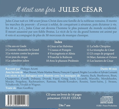 Il était une fois Jules César  avec 1 CD audio