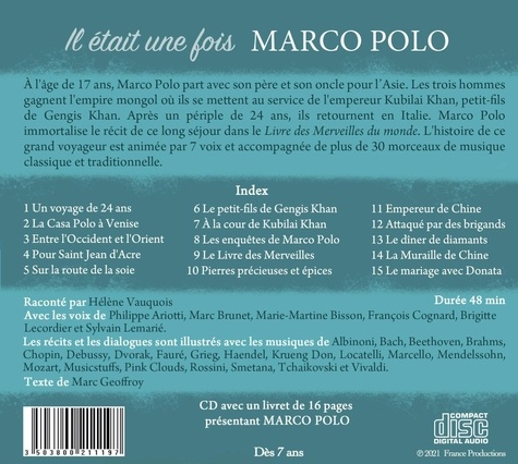 Il était une fois Marco Polo  avec 1 CD audio