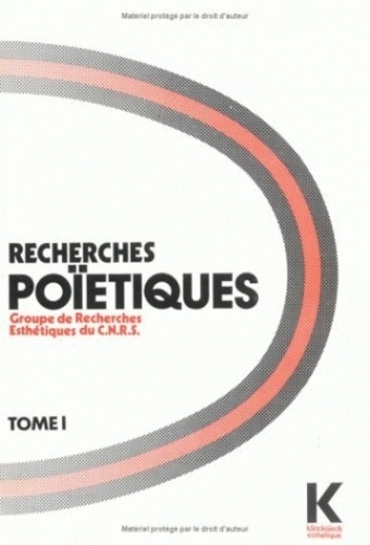 Marc Jimenez - Recherches poïétiques - Tome 1, 12 études originales.