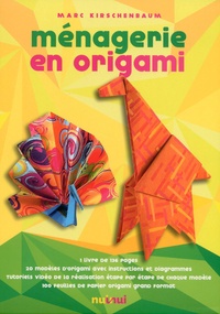 Ménagerie en origami - Avec 100 feuilles de papier origami grand format.pdf