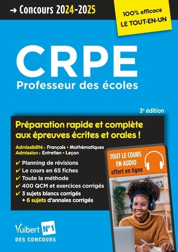 CRPE. Professeur des écoles  Edition 2024-2025