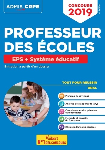 EPS + Système éducatif Concours Professeur des écoles. Entretien à partir d'un dossier  Edition 2019